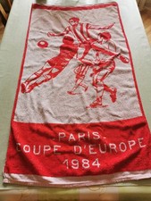 paris saint germain : serviette coupe d europe 1984 - football