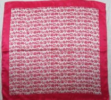 -Superbe Foulard  LANCASTER  100% soie  TBEG  vintage Scarf 83 x 86 cm