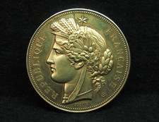 MEDAILLE ARGENT VERMEIL 51mm