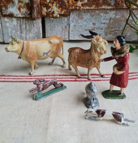 Anciens animaux ferme en - la,
