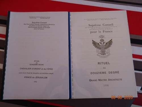 Franc maçonnerie 2 rituels - ,