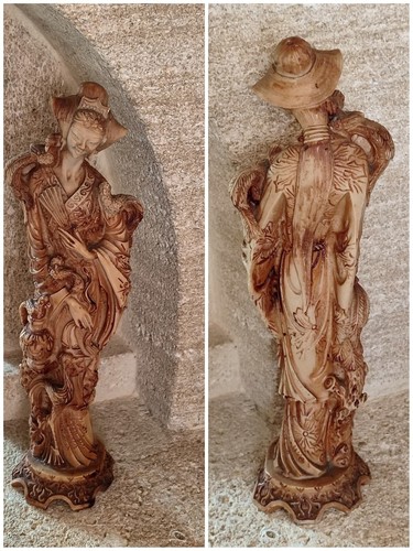 Jolie statuette vintage lady - statuette,