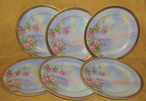Lot assiettes à - 6, dessert