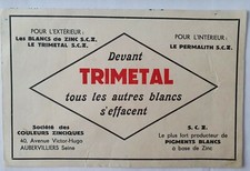 BUVARD  TRIMETAL - AUBERVILLIERS - SOCIETE DES COULEURS ZINCIQUES