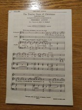 Les douze jours de Noël - S.A. Version par Eric H.Thiman - Lot de 24 originaux