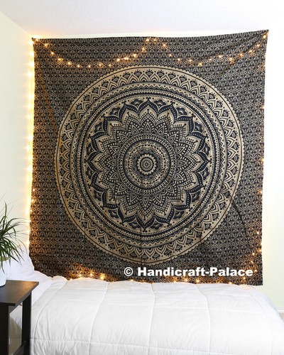 Tenture murale hippie mandala - hippie,