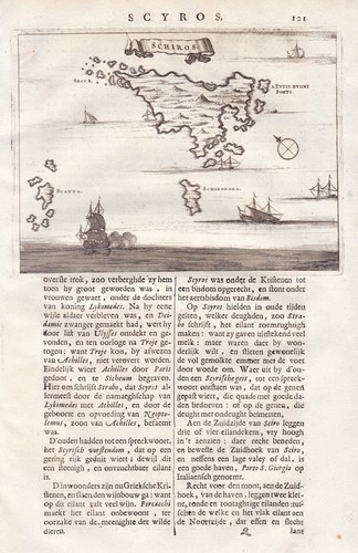 Carte skyros îles - de, skyros,