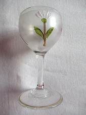 ANCIEN VERRE A LIQUEUR EMAILLE