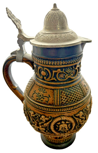 Chope bière ancienne avec - chope,