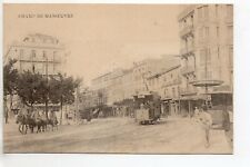 ALGERIE - CPA  Afrique du Nord  ALGER rue tramway champ de manoeuvres