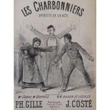 COSTÉ Jules Les Charbonniers Opérette Piano Chant 1877