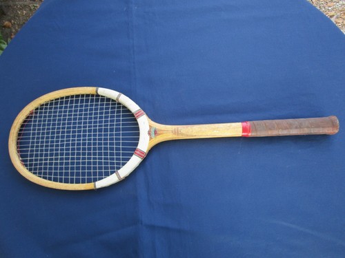 Ancienne raquette tennis - , bois