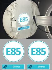 SET DE 2 X CARBURANT ETHANOL E85 AUTOCOLLANT STICKER TAILLE 5cm AUTO