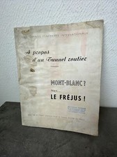 Ancienne brochure tunnel - brochure,