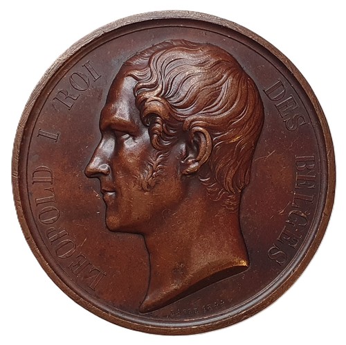 Belgium bronze medal 1844 - belgium,