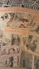 Lot 5 numéros Dimanche illustré 15 eme année 1937