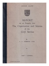 HAMMOND, S. A. (STANLEY ALFRED) (1898-) Rapport sur une enquête sur les organ...