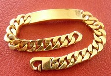 BRACELET Gourmette Bijou Vintage Plaqué Or Gold Plated JEWELRY