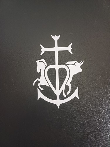 Autocollant croix tête - croix,