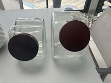 bocal À Bonbons couvercle bakélite   Vintage Années 60 Gd Modele Et 1 Plus Petit