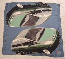 Rare Foulard Carré 85 Cm Collector Pure Soie XSARA PICASSO édité pour CITROEN