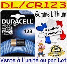 Piles CR123 DL123 DURACELL PHOTO Dispo aussi CR2032 CR2025 CR2016 CR2430 CR2450