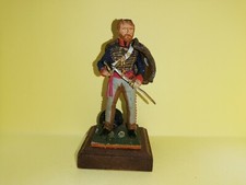 FIGURINE D'ARTISTE 90mm empire soclé bois officier britannique