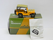 Miniature SOLIDO JEEP WILLYS militaire "Follow me" US Air Force Echelle 1/43e