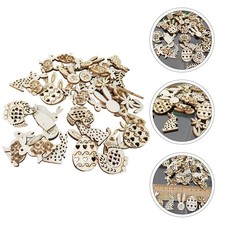  100 Pcs Décoration De Porte D'entrée Embellissements Bois Pour L'artisanat