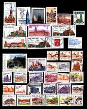 ZY2554 POLOGNE 38T: Demeures et maisons célèbres du pays,Eglises,cathédrales 