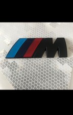 Logo Coffre BMW M Métal Noir Mat Autocollant 84x32