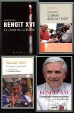Lot 4 livres Benoît XVI - Choix vérité, Encyclique, Pontificat, Conversations