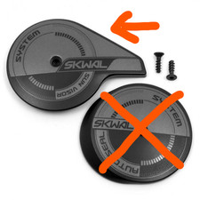 Cache fixation visière et bouton sun visor SHARK Skwal 2 Mat Anthracite-Noir