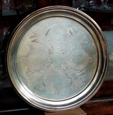 CHRISTOFLE plateau gravé en