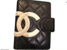 Très Beau Et Authentique Répertoire De Sac Cuir Noir Cambon Chanel Tbe Boîte