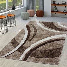 Tapis Salon Rayé Moderne Avec