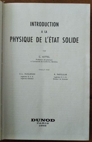Introduction physique de - la,