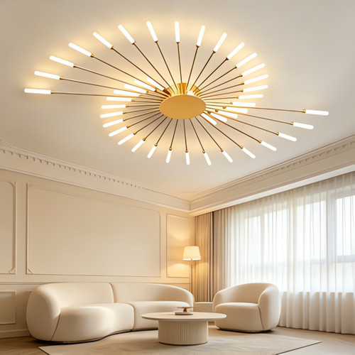 Plafonnier motif feu - motif,