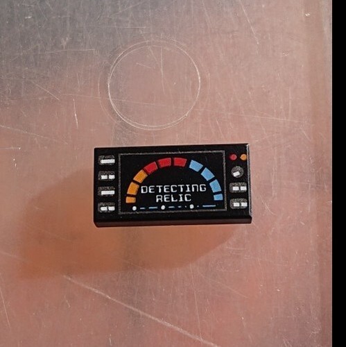 Lego tile decorated - 2x,