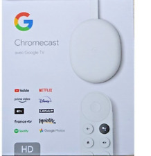 GOOGLE CHROMECAST avec Google TV Full HD Media Streaming HDMI Dernière Version 4
