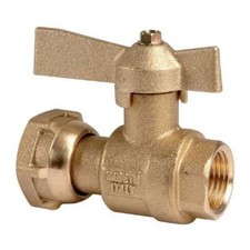 robinet droit FF avant et après compteur boisseau sphérique FF 1/2"  3/4"