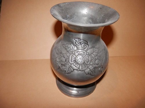 Vase etain decor - vase, en