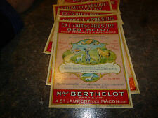 1 Etiquette de Flacon Présure Fromagerie Laiterie Berthelot St Laurent sur Sâone