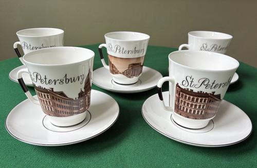 Lot tasses sous - 5, et