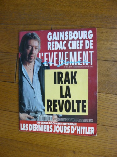 Gainsbourg revue evénement - revue, l'evénement