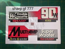 Stickers for grills of SHARP