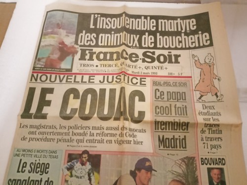 Journal tintin france soir - tintin, 2