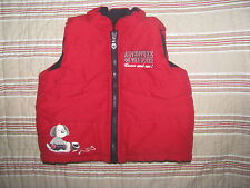 DOUDOUNE ROUGE SANS MANCHE CHIEN  / 6 mois 67 cm