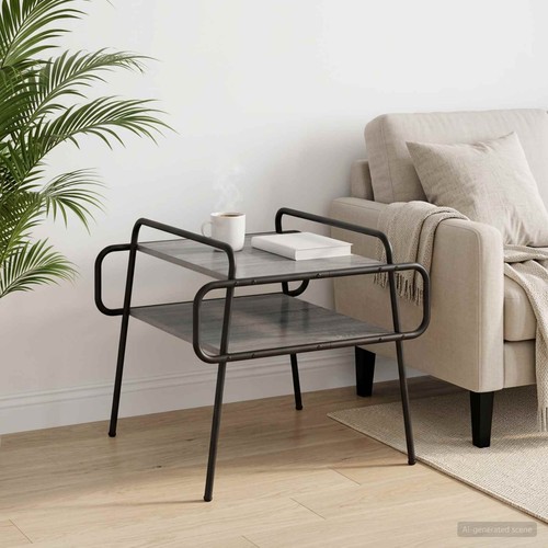Table basse avec étagère