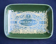 Ancien cendrier publicitaire CHAMPAGNE BOLLINGER TRADITION